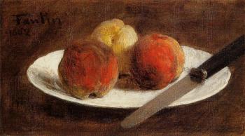 亨利 方丹 拉圖爾 Plate of Peaches